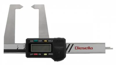 Skydelære til måling af bremseskive digital 0-75mm Diesella