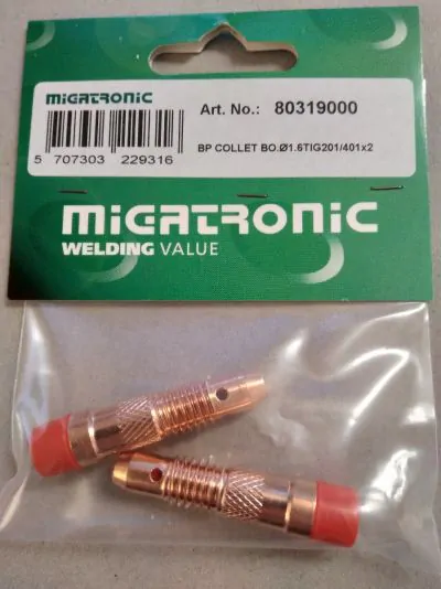 Elektrode holder til ø1.6TIG201/401 2 Stk. Migatronic