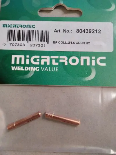 Elektrode tang til ø1,6mm CuCr 2 Stk. Migatronic
