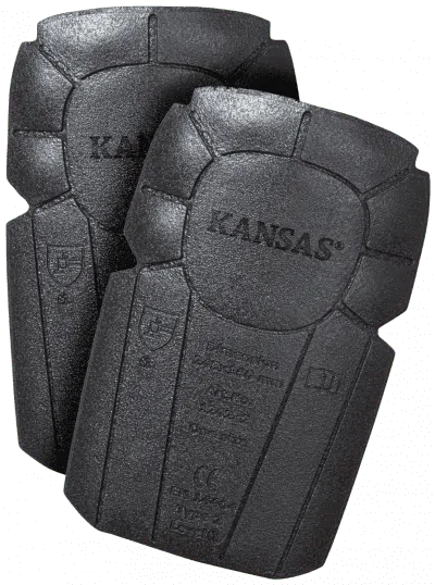 Knæpuder grå/sort one-size par Kansas