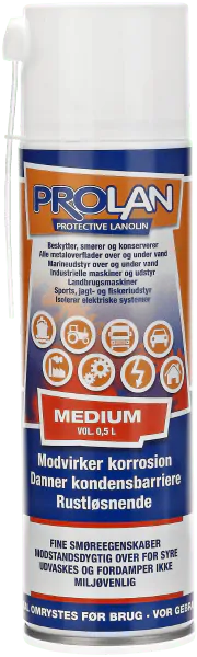Rustbeskyttelse Medium 500ml Spray Prolan