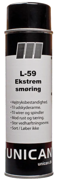 Spray Ekstremsmøring 500 ml. L-59 Unican 