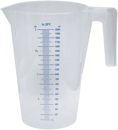 Målebæger transparent 0,5 L Kabi