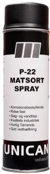 Spray maling P-22 Matsort 500ml UNICAN