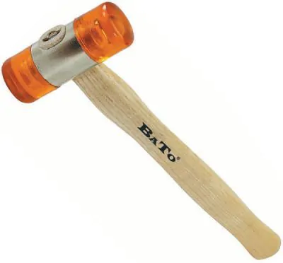 Plastbanehammer 35 mm. Træskaft Bato
