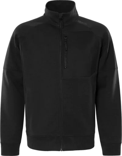 Sweatshirt jakke Sort 7830 Str. S - 3XL Fristads
