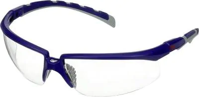 Beskyttelsesbrille Solus 2000 blå/grå stel klar glas 3M